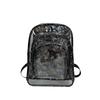Mochila transparente estilo coreano mochila personalizada graffiti transparente personalizada mochila escolar para estudiante universitario gran capacidad pvc bolsa para hombres y mujeres