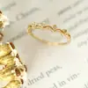 Saia de Cristal de Imitação e Renda Exquisita Simples Versátil Tendência Ins Amarelo Transportador Anel de Luxo Leve Versátil Presente para Mulheres