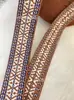 Outono e Inverno 4cm Estilo Étnico Fita Jacquard Artesanal DIY Laço Roupa de Performance Acessórios de Cabelo Atacado