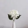 Flor Artificial Individual Hortensia Holandesa Pequeña Decoración Suave para el Hogar Decoración de Mesa Floricultura Hortensia Copo de Nieve Arreglo Floral para Salón de Bodas