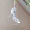 Decoración Navideña de Producto Nuevo Transfronteriza Copo de Nieve de Acrílico Transparente Campana Colgante de Ángel para Árbol de Navidad