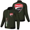 Jaqueta Masculina Transfronteiriça Preta Esportiva Tamanho Grande Tendência Comércio Exterior Zíper Solta Estilo Punk Motociclista Logo de Carro Europeia e Americana