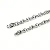 Pulseira de Aço Titânio Masculina Tecida à Mão Moda Transfronteiriça Colar Dominador de Aço Inoxidável Encaixado Joias
