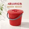 Balde de plástico espesso com tampa para limpeza e armazenamento, balde de água doméstico, mini balde de brinquedo específico para arte infantil