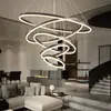 Lustre minimalista de luxo designer Yubiwa para salas de jantar amplas de andar único, vilas privadas e salas de estar, feito de mármore natural