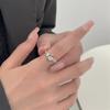 Anillos de Pareja de Alas de Ángel y Demonio Europeos y Americanos Joyería Transfronteriza Nicho Retro Creativo Aleación Anillos Abiertos Venta al por Mayor