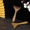 Rastrillo de asta, Peine de masaje de sándalo dorado, Peine con forma de asta, Peinado de cabeza, Masaje y Masaje, Fácil de llevar