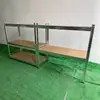 Almacén de Fábrica Estanterías Metálicas Galvanizadas con Diversas Especificaciones y Tableros de Madera Multicapa Estanterías de Almacenamiento en Capas Libres