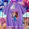 Cazadores de Demonios de Amazon Kpop Cazadores de Demonios Camiseta Casual Holgada de Cuello Redondo y Manga Corta para Niños