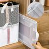 Armazenamento de roupas visuais transparentes Caixa de armazenamento de roupas tipo gaveta dobrável doméstica Caixa de armazenamento de roupas Guarda-roupa de estrutura de aço em camadas Caixa de armazenamento