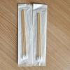 Hisopos de Algodón con Palo de Madera de Bambú de Cabeza Única Personalizados 15 cm Hisopos de Algodón Médicos Desechables Empaquetados Individualmente Hisopos de Algodón Abs para Limpieza Bucal