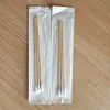 Cotonetes Descartáveis Personalizados de Algodão com Cabeça Grande, Cotonetes Médicos de Algodão, Cotonetes de Limpeza com Cabeça Única em Palito de Bambu, Embalados Individualmente