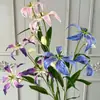 Flores Artificiais de Agapanto e Lírios-de-Fogo para Arranjos de Casamento, Decoração de Casa, Adereços de Fotografia e Decorações de Flores Artificiais