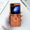 Funda de Teléfono Móvil Mickey de Moda Adecuada para Samsung Zflip3 Hebilla de Anillo Dibujo Animado Flip4 Popular Plegable Cubierta Protectora