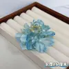 Presilhas de Cabelo Série Oceano com Flores Preservadas, Estrelas-do-Mar, Conchas e Frutas para Viagens à Beira-Mar e Fotos de Férias