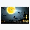 Fondo de Halloween transfronterizo, pancarta de calabaza y fantasma de alta gama, nueva decoración festiva para colgar en la pared de fiesta