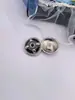 Botones Metálicos Estilo Chanel con Goteo de Aceite para Suéteres de Lana, Abrigos de Tweed, Abrigos de Piel, Chaquetas y Botones Decorativos para Ropa