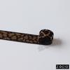 Pronta Entrega Amarelo Terroso Estampa de Leopardo Faixa Elástica para Perucas Amazon, Cós de Calças, Faixas Elásticas, Estilo Europeu e Americano