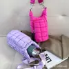Bolso Pequeño Cuadrado Nuevo para Exteriores Transfronterizo, Bolsa de Algodón Rellena para Botella de Agua, Bolso Cruzado Deportivo Versátil, Bolso para Teléfono con Ranura para Tarjeta de Hombro Único para Mujer
