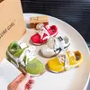 Diseño de bloques de color moderno y único para zapatillas de entrenamiento alemanas para niñas, nueva colección primavera y otoño 2026 para niños, suela suave, ligeras, versátiles, zapatos casuales