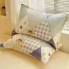 Fundas de almohada de algodón puro, un par, 48X74 Funda de almohada individual, 100% algodón, Adecuadas para todas las estaciones, Funda interior para cojín del hogar, Pieza individual 2