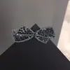 Grampo de Cabelo Gravata Borboleta para Mulheres, Presilha de Cabelo de Luxo com Strass, Presilha de Mola para Penteados Semi-Presos, Presilha Superior para Adultos