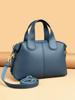 Bolso Boston Retro de Gran Capacidad Estilo Transfronterizo para Mujer, Versátil para Uso Diario, Nuevo Bolso de Mano de Color Sólido a la Moda, Bolso de Hombro, Bolso Cruzado