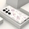 Edición Limitada de Verano Carcasa Rosa con Lazo Galaxia S23 Funda de Teléfono de Alto Valor Samsung S24 Funda Protectora de Silicona
