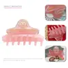Pinza para el cabello de gel de ácido acético coreano Color Jelly Pinza Grande de Agarre Letras Emocionales Emo Rascador de Cabello Accesorios para el Cabello Pinza de Tiburón Pinza para el Cabello