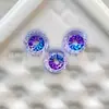 Zircón de corte araña de dos tonos degradado de alto brillo de 5A, color degradado de alto fuego de 6 mm, diamante suelto para arte de uñas hecho a mano y accesorios de joyería