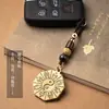 Chaveiro de Carro Pingente Token Bagua Tai Chi de Latão Criativo Pingente Bolsa de Oração Marca Bagua Pequenos Acessórios Venda por Atacado