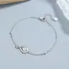 Pulsera de amor con zirconita de 8 palabras para mujer, plata de ley 925, diseño personalizado, pulsera de zirconita colorida, joyería simple de plata estilo Ins