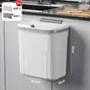 Cubo de Basura Engrosado para Montar en la Pared Cocina Baño Hogar Sanitario con Tapa Multifuncional Cubo Especial de Almacenamiento para Inodoro
