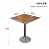 Conjunto de mesa y sillas para cafetería de moda y tienda de té con leche, muebles comerciales de estilo coreano vintage para restaurante occidental y snack bar