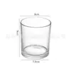 Frasco de Vidro para Vela de Aromaterapia Frasco Refil Transparente Elegante Simples Caseiro Enfeites para Atmosfera Caseira