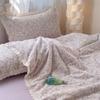 Fio de algodão Classe A de camada dupla fibra de soja colcha de verão simples renda coreana lavável à máquina lavável para dormir nu colcha para ar condicionado