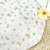 Tejido de Crepé de Doble Capa con Estampado de Dibujos Animados, Tejido de Crepé con Impresión Digital Directa, Tejido de Gasa de Algodón para Bebé para Pantalones Antimosquitos