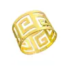 Anillo de Servilleta Creativo Anillo de Tela Patrón de Resorte Triangular Patrón de Moneda de Cobre Hebilla de Servilleta Anillo de Servilleta Metálico