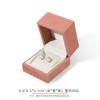 Caja de Empaque de Joyería de Encaje de Alta Gama, Caja de Papel Flock para Anillo, Colgante, Pulsera, Caja de Empaque de Joyería de Ángulo Recto, Caja de Joyería