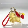 Ovelha Pura 999 Ouro com Chaveiro Pingente de Ouro Venda Quente Item Decorativo Pingente de Bolsa Presente Presente Atacado