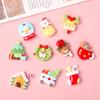 10 accesorios de resina DIY de Navidad brillantes de dibujos animados, joyería hecha a mano, horquilla, funda para teléfono, taza de agua, tocado, venta al por mayor
