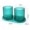 Ins Vaso de Lavado y Cepillo de Alto Valor Set de Vasos para Pareja Vaso para Gárgaras Transparente de Lujo Ligero para el Hogar