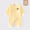 Macacão de Bebê, Roupa de Engatinhar para Quatro Estações, Tecnologia Sem Costura, Roupa de Saída de Manga Longa para Recém-Nascido, Atacado de Moletom para Bebê