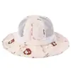 Gorro para Niños Primavera y Otoño Algodón Delgado Ajustable Sombrero de Sol para Bebé Verano Transpirable Sombrero de Pescador para Bebé para Niños y Niñas
