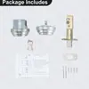 Cerraduras de puerta para uso doméstico, tipo universal para baños, inodoros, dormitorios y puertas tradicionales, cerraduras de cerrojo de acero inoxidable