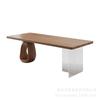 Mesa de té grande de madera maciza estilo Wabi-sabi, combinación de mesa de té y silla, moderna y sencilla, para oficina, hogar, sala de estar, recepción, mesa de té