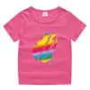 2023 Nueva ropa para niños Camiseta de manga corta de verano para niños y niñas Camisa de base de algodón Camiseta de media manga para bebé Top para niños