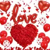 Día de San Valentín Temático Globo de Látex de una Pieza Amor Set de Globos Corazón de Boda Set de Globos de San Valentín para Confesión