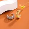 Anillo de pareja tiembla rápido mano al por mayor cobre puro sin decoloración anillo más que color plata s925 diseño minoritario femenino sentido