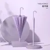 Guarda-chuva de 16 varetas com cabo reto e gancho curvo, capa impermeável automática, grande quantidade de guarda-chuvas de cabo longo, guarda-chuvas masculinos e femininos, guarda-chuvas grandes de cabo reto, personalizáveis